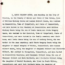 Louis Albert Beers' Will