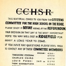 Committee for the High School on the Ridge
