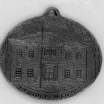 Pewter Ornament of Town Hall, 1995