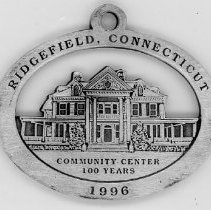 Pewter Ornament of Ridgefield Community Center, 1996
