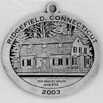 Pewter Ornament of the Hauley House, 2003
