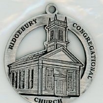 Pewter Ornament of Ridgebury Congregational Church, 2006