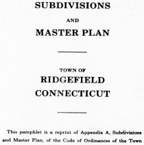 Subdivisions and Master Plan