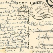 1954 Postcard to Laura Curie