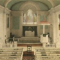 Hand-colored postcard of St. Stephen's Church