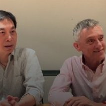 Shew, Philip and Bancel, Peter Interview Photo