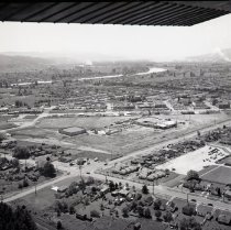 Triangle Mall construction, looking SE