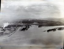 Mouth of the Cowlitz River, looking NE