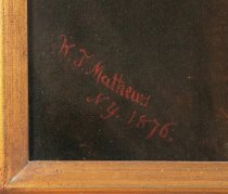 "W.T. Mathews, N.Y. 1876"