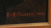 Signature "Z-E-TALBERT 1930."