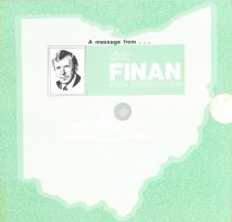 Cover of political flier containing a record inside