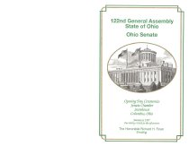 Front and back covers of Ohio Senate opening day program