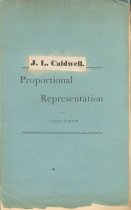 Caldwell's copy of Proportional Representation