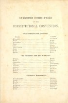 Standing Committees of the Constitutional Convention