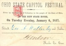 Admission ticket--January 6, 1857