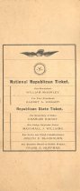 1896 National Republican Ticket (front)