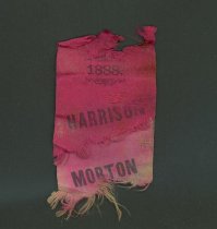 1888 Presidential campaign ribbon HARRISON/MORTON