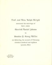 Wedding announcement