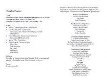 Ohioans in Space Gala Event Program, inside