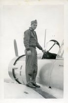 man standing on a plane