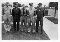 Joe R. Mitchell and four other men  in uniform