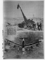 Spanish newspaper Clipping about crashed US Bomber