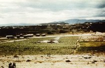 B-52 tail in dry bed of Almanzora river