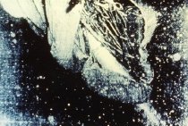 Underwater photo, 2550-ft depth, of missing #4 bomb wrapped  parachute