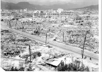 Contact sheet with 3 prints of buildings