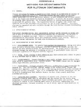 Addendum A; Methods for Decontamination for Plutonium Contaminants.