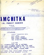 1:25,000 scale map of  Amchitka, Alaska LRL Project Cannikin, Jan. 1971