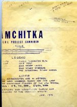 1:25,000 scale map of  Amchitka, Alaska LRL Project Cannikin, Jan. 1971