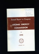 Annual Report to Congress of the Atomic Energy Commission