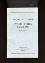 Major Activities in the Atomic Energy Programs January-June 1953