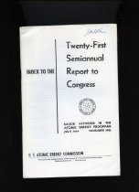 Twenty-Second Semiannual Report to Congress Major Activities in the Atomic