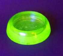 Vaseline Glass Furniture Coaster