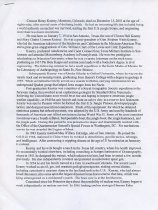 Cresson H. Kearny Obituary File