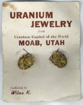Uranium Jewelry Earrings Set from Moab, Utah