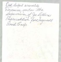 Note on back of xerox ciipping