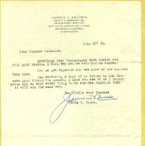 Typewritten letter