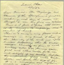 2-sided handwritten letter