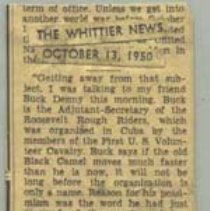 Obituary newspaper clipping