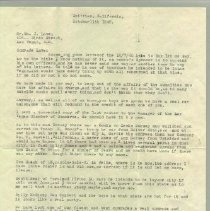 Typewritten letter