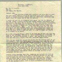 Typewritten letter