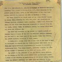 Typed written letter