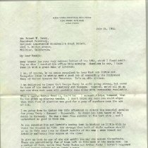 Typed written letter