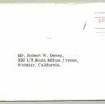 Envelope w/Air mail stamp