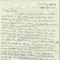 written in pencil letter