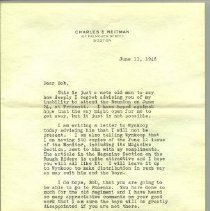 Typed letter