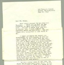 Typed letter